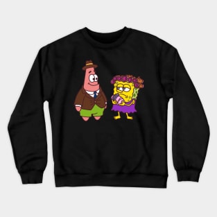 Sponge and Star with Baby Crewneck Sweatshirt